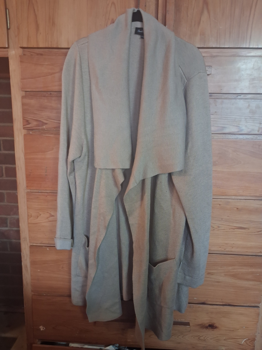 Cozy Open-Front Women’s Cardigan Sweater - Tan